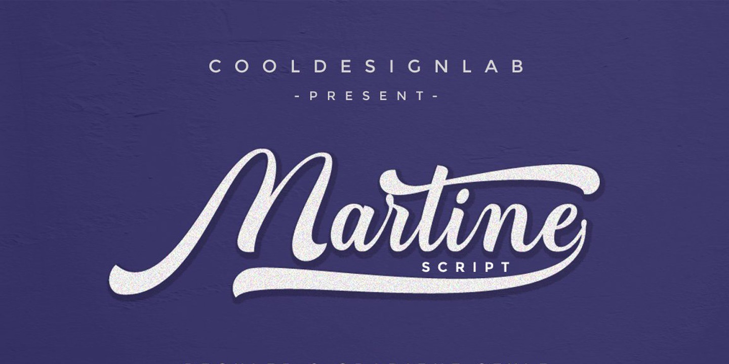 Пример шрифта Martine Script #1